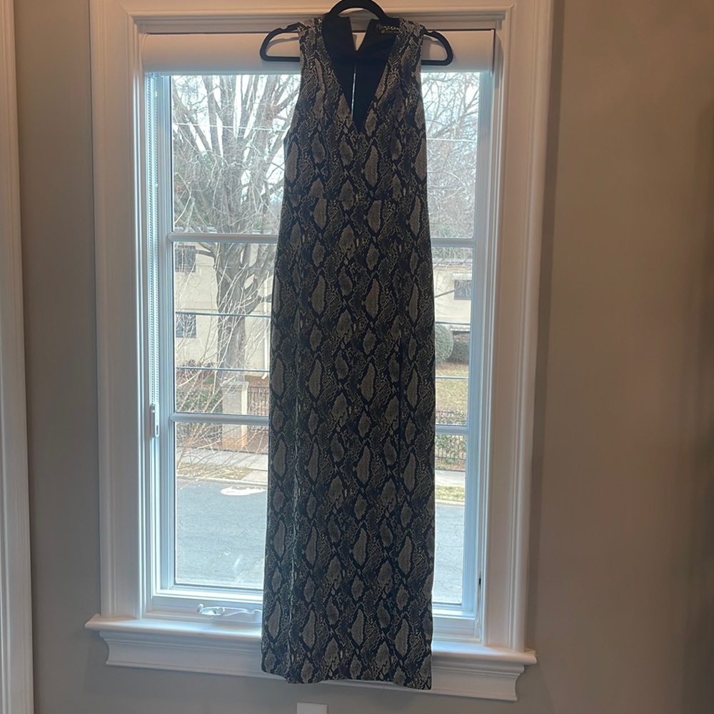 Alligator print dress